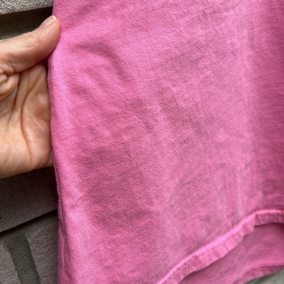 Lili Sidonio x Molly Bracken Pink Asymmetrical Layered Sleeve Top S - Picture 7 of 8